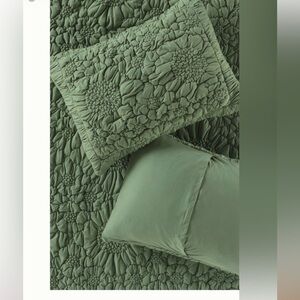 Anthropologie Dahlia Cotton Jersey KING  SHAM SET ~NEW